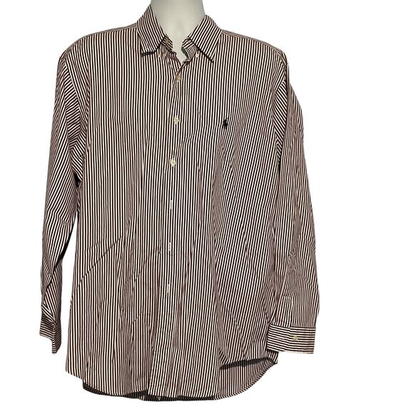 Ralph Lauren XXL Men's Purple Stripe Shirt - Picture 2 of 7